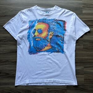 Vintage 1995 Grateful Dead Jerry Garcia Memorial Band Tee